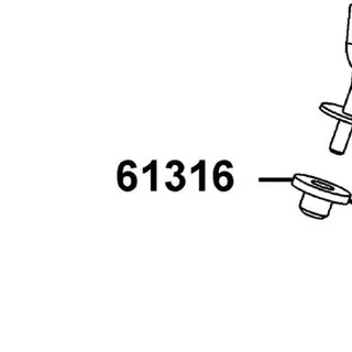 61316-4A71-001 RUBBER H/L STAY — diagram cutout