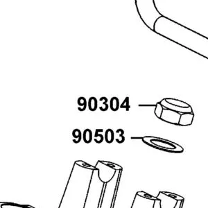 90304-KHBH-900 NUT STRG STEM — diagram cutout