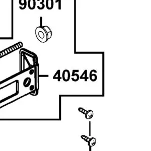 40546-KGC4-E00 CAP REAR FORK END — diagram cutout