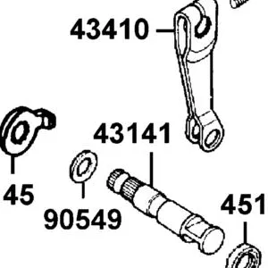 43141-ALH3-900 CAM REAR BRAKE — diagram cutout