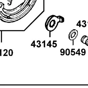 43145-ALH3-900 INDICATOR REAR BRAKE — diagram cutout