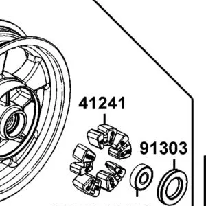 41241-LGM6-920 DAMPER RR WHEEL — diagram cutout