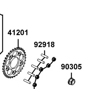 92918-LGM6-920 BOLT STUD II 8*12 — diagram cutout