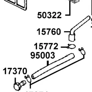 15772-ALH3-900 CLIP BREATHER TUBE (13.7mm)