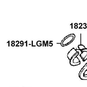 18291-LGM5-900 GASKET EXH PIPE — diagram cutout