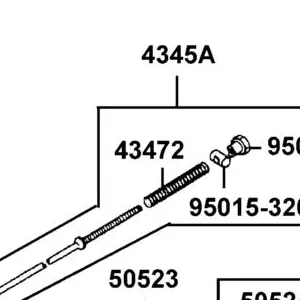 43472-LBE8-900 RR BRK ROD SPRING — diagram cutout