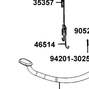 46514-LBE8-900 SPRING RR PEDAL — diagram cutout