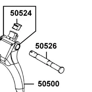 50526-LBE8-900 SHAFT MAIN STAND PIVOT — diagram cutout