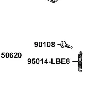90108-LBE8-900 PIVOT SCREW SIDE STAND — diagram cutout