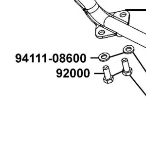 92000-08020-0G BOLT HEX 8X20 — diagram cutout