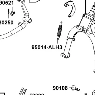 95014-ALH3-900 SPG B MAIN STAND — diagram cutout