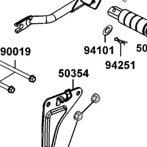 50354-LGM5-900 PLATE L ENG UP HANGER — diagram cutout
