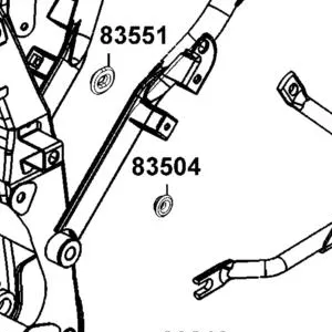 83504-GLE0-001 GROMMET RR COVER — diagram cutout