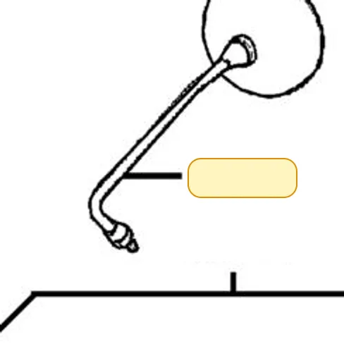 88120-LBF3-810 Mirror Assembly Left Back — diagram cutout