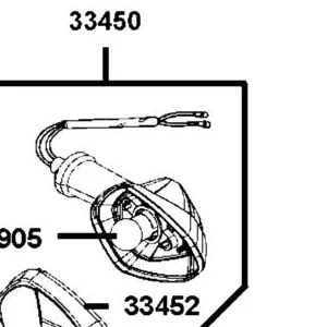 33458-LKF5-305 BASE COMP L WINKER — diagram cutout