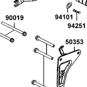 50354-ALH3-900 BRKT L ENG HANG UP — diagram cutout
