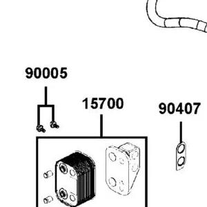 15700-LBA2-E0A OIL WATER HEAT EXCHANGER — diagram cutout