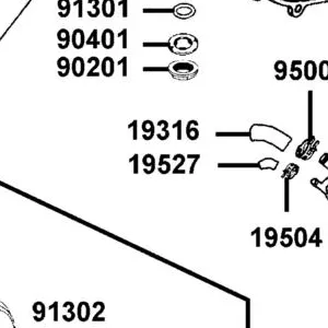 19527-LEE8-E00 OIL COOLER HOSE WATER IN — diagram cutout