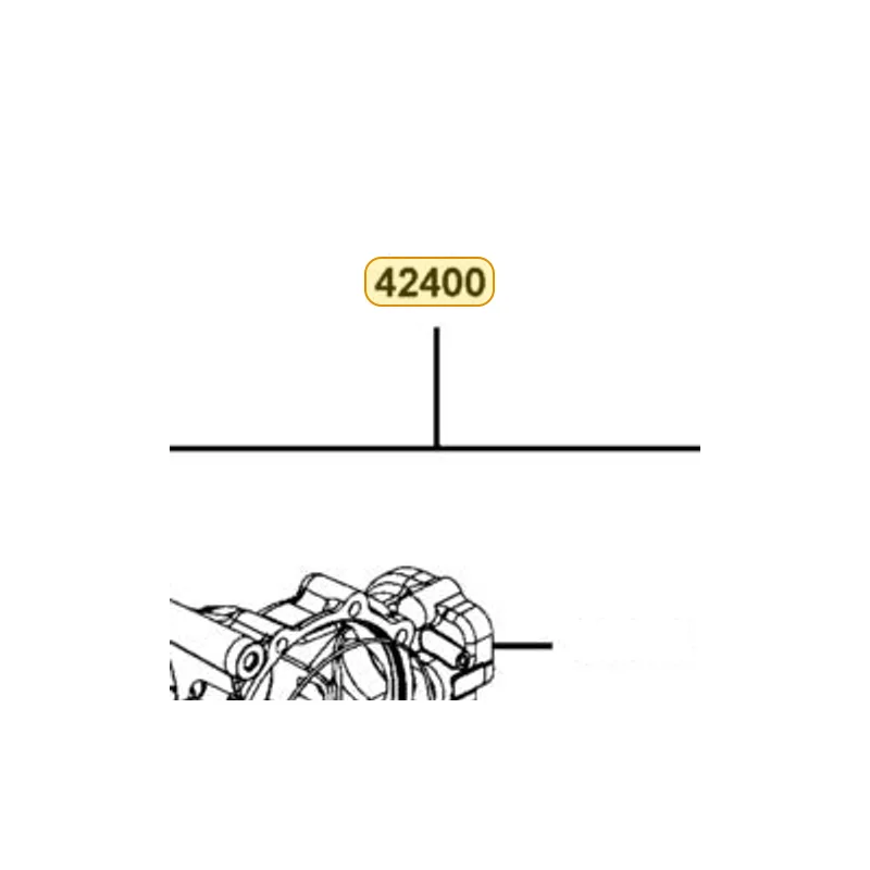 42400-LEE8-900 GEARCASE FRONT ASSEMBLY VIN SPECIFIC — diagram cutout