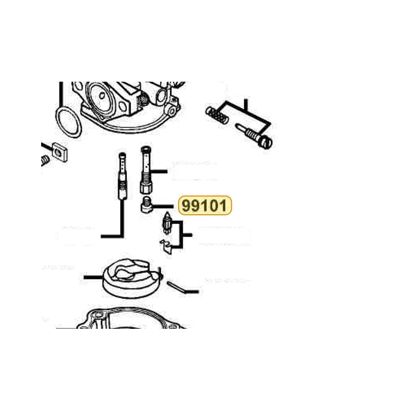 99101-116-0720 MAIN JET — diagram cutout