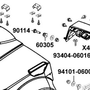 60305-LEE8-E00 LATCH HOLDER — diagram cutout