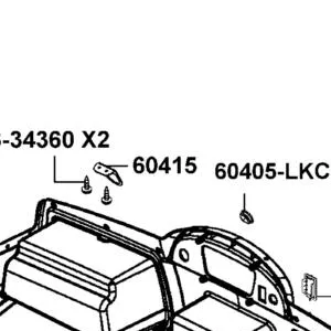 60415-LEE8-E00 BRACKET COVER — diagram cutout