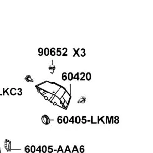 60420-LEE8-910-N1R CAP FRONT PANEL (Black) — diagram cutout