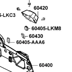 60430-LEE8-900-N1R "CAP.HAZARD" (Black) — diagram cutout