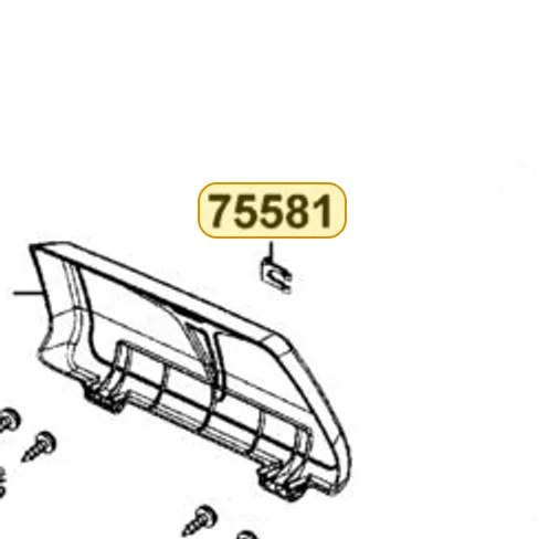 75581-KBCB-900 Set Spring Lock Key — diagram cutout