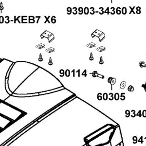 90114-LBA2-E00 SCREW PAN 6*30 — diagram cutout