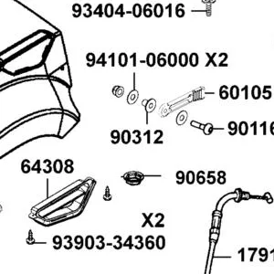 90312-LEE8-E00 COLLAR LATCH — diagram cutout