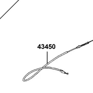 43450-LEE8-E00 CABLE PARKING BRAKE — diagram cutout