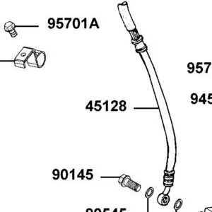 45128-LEE8-E00 HOSE COMP??? FR BRK R (C/P) — diagram cutout
