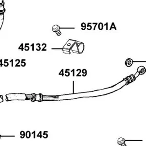 45129-LEE8-E00 HOSE COMP??? FR BRK L (C/P) — diagram cutout