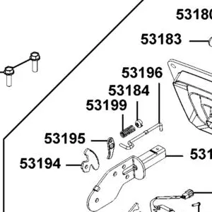 53199-LBA2-E00 SPRING RETURN — diagram cutout