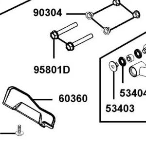 60360-LEE8-E01-N1R GUARD L BOOT (Black) — diagram cutout