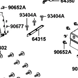 64315-LEE8-E01-N1R SIDE PANEL R FOOTREST (Black) — diagram cutout