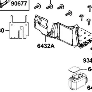 6432A-LEE8-E01-N1R PANEL ASSY L FOOTREST (Black) — diagram cutout