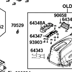 64347-LKC3-E00 PLATE SHIFT LEVER — diagram cutout