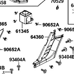 64360-LEE8-E01-N1R PANEL L SIDE (Black) — diagram cutout