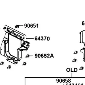 64370-LEE8-E01-N1R PROTECTOR???FUEL TANK (Black) — diagram cutout