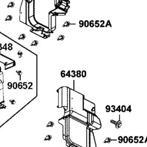 64380-LEE8-E01-N1R PROTECTOR SIDE (Black) — diagram cutout