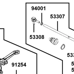 53308-LEE8-E00 BALL JOINT TIE ROD — diagram cutout