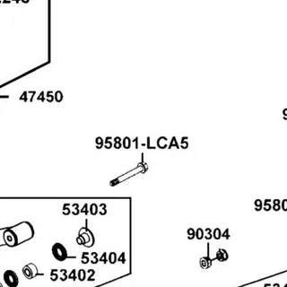 95801-LCA5-900 BOLT FLANGE 10*70 — diagram cutout
