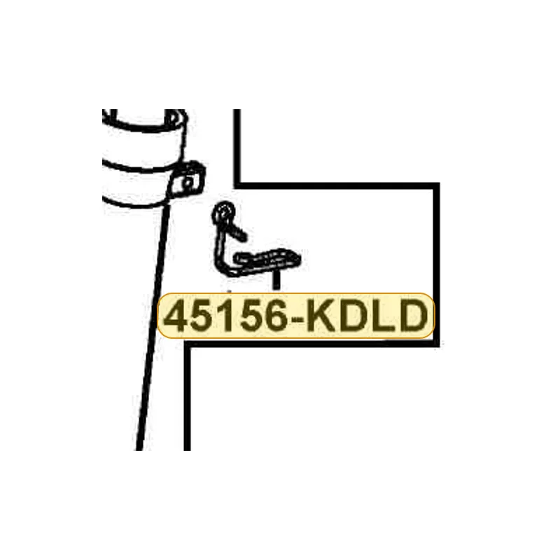 45156-KDLD-901 CLAMPER FR BRAKE HOSE — diagram cutout