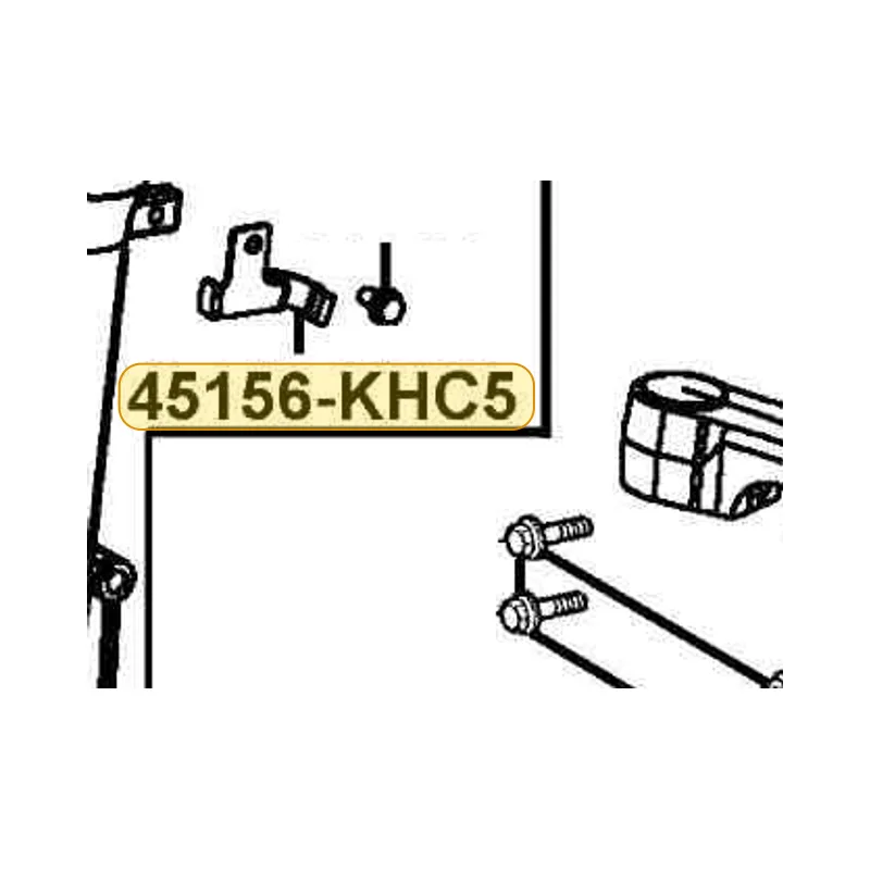 45156-KHC5-E10 CLAMPER FR BRAKE HOSE — diagram cutout