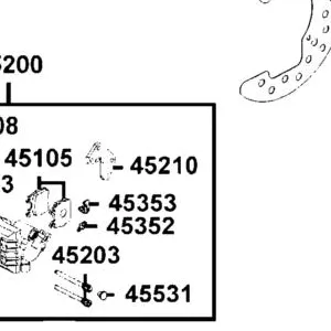 45210-LEE8-305 BRACKET ASSY LH — diagram cutout
