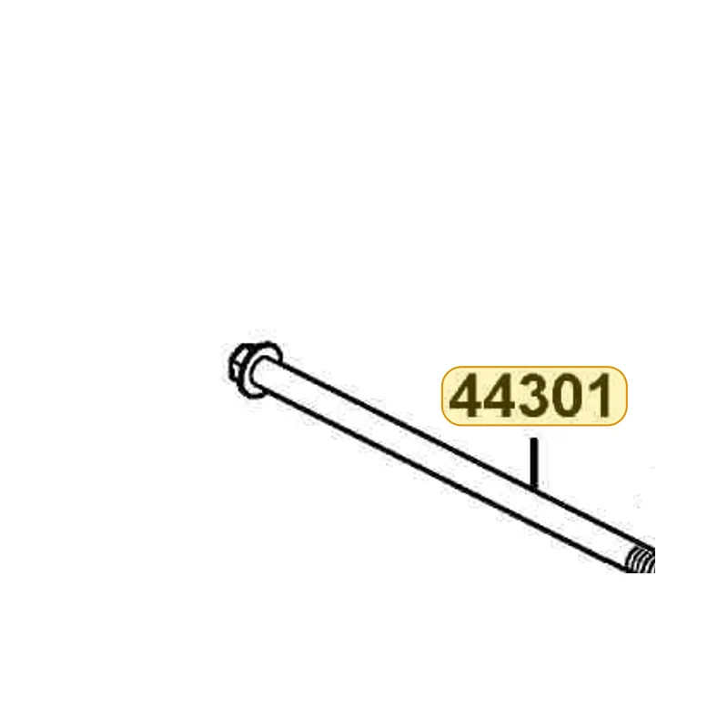 44301-KGB5-900 AXLE FR WHEEL M12*255MM — diagram cutout