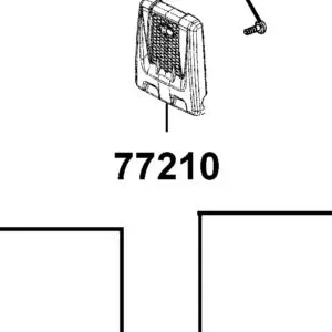 77210-LEE8-900-T01 HEADREST — diagram cutout