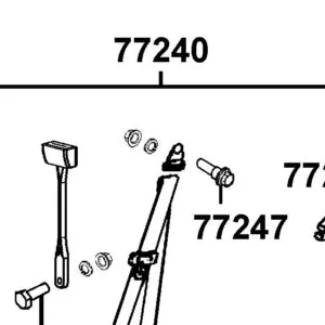 77240-LEE8-E01 BELT SAFETY — diagram cutout